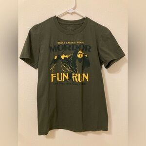 Olive Green Mordor Fun Run T-Shirt